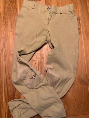 Womens Tuffrider knee patch breeches tights size 28